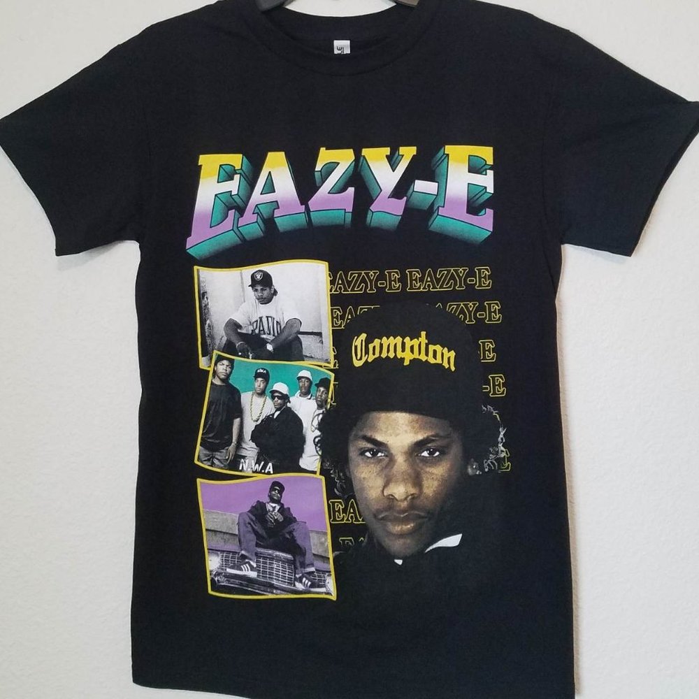 New "Eazy-E Compton Photo Collage" Unisex Hip-Hop T-Shirt – S–3XL